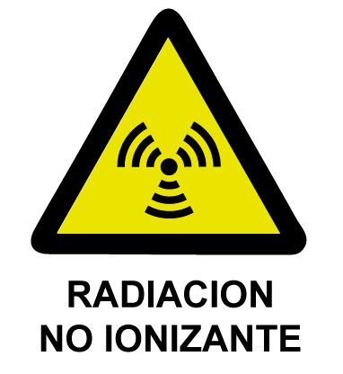 símbolo radiación electromagnética